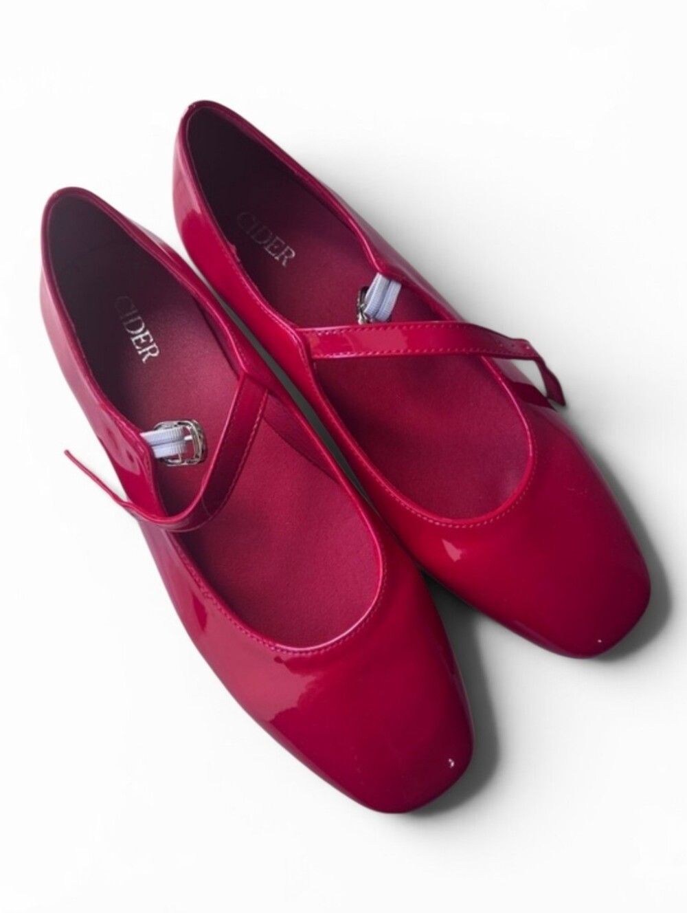 Cider Red Patent Mary Jane Flats